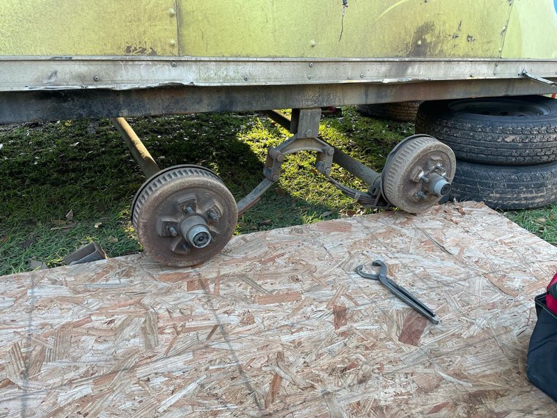 Trailer Axle Replacement